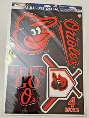 Baltimore Orioles MLB WinCraft Multi Use Decal Sheet Set of Two Sheets - Image 1 of 2