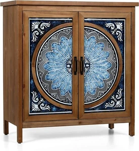 Entryway Decorative Accent Storage Cabinet Kitchen Sideboard & Buffet Cabinet - Picture 1 of 13