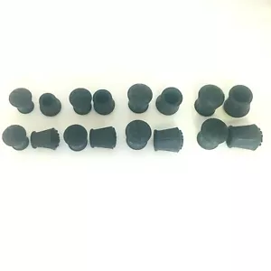 Bastone da passeggio resistente in gomma ferrules canna impugnatura punta stampella estremità varie dimensioni - Foto 1 di 1