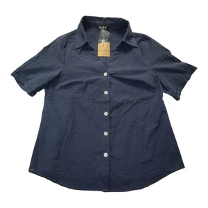 Bloomchic Button Down Nlouse Blue Womens Sz 10 - Picture 1 of 10