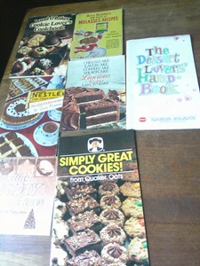 Vintage food recipe booklets 1936 to 1991 all desserts - Picture 1 of 5