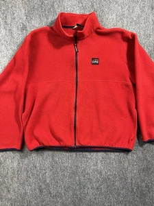 Chaqueta polar LL Bean vintage años 90 para hombre talla grande roja cremallera completa - Imagen 1 de 11