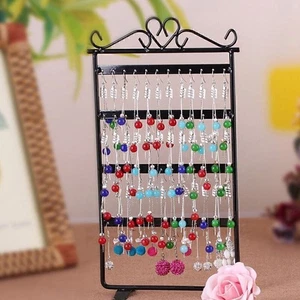 Pendientes Collar Pendientes Joyería Expositor Soporte Metal Organizador Soporte - Imagen 1 de 10