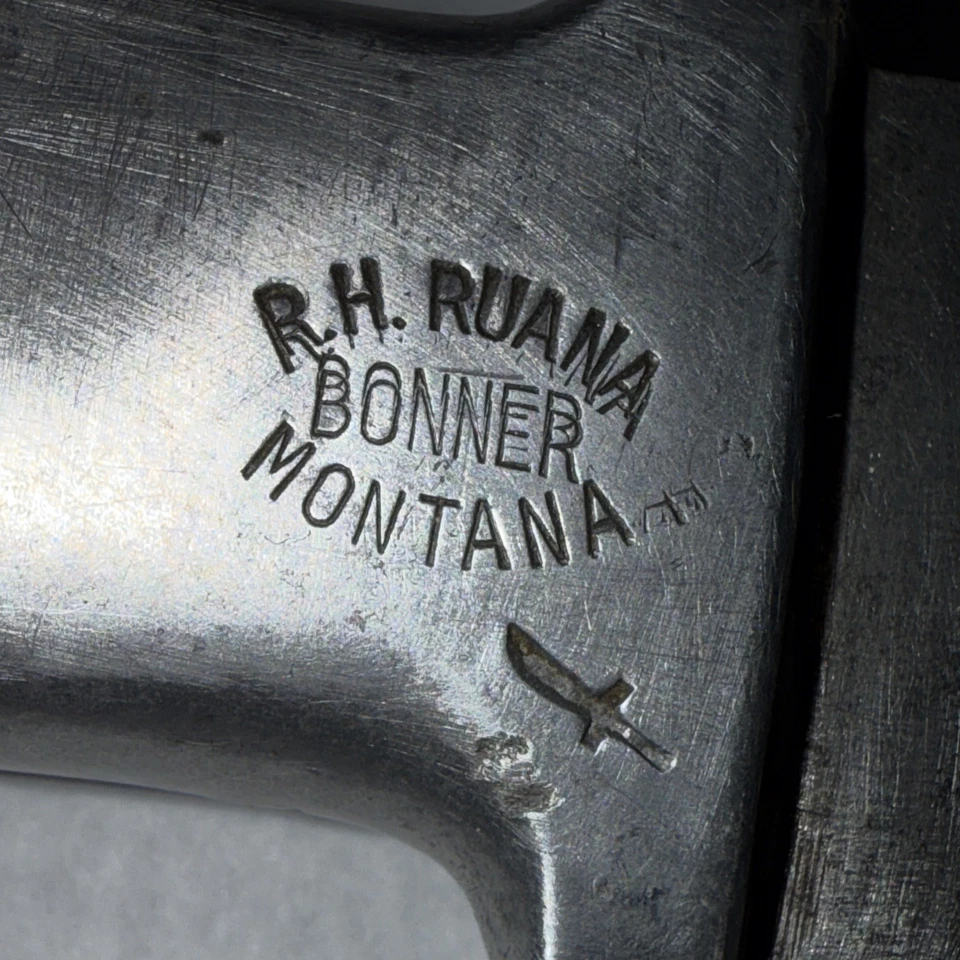 Rare! Rudy Ruana Custom Handmade Fixed Blade Bowie Knife “Knife Stamp” - Image 1 of 4