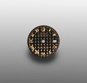 Fabrik Original Rolex Damen DateJust schwarzes Pyramiden-Zifferblatt für 26 mm - Bild 1 von 10