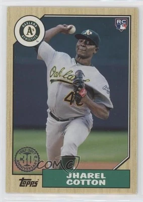 2017 Topps 1987 Topps Baseball 30th Anniversary Jharel Cotton #87-200 Rookie RC - Image 1 of 2