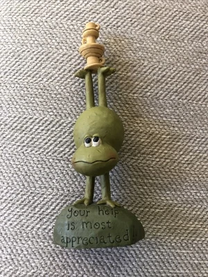 Винтажное ведро Blossom Suzi Skoglund Смола Лягушка Ваша Помощь Ценится - Изображение 1 из 4