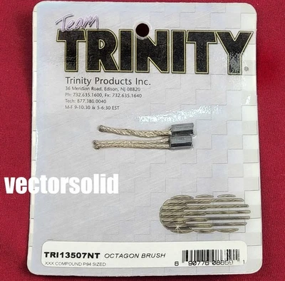Vintage TRINITY TRI13507NT XXX Compound Octagon Motor Brush Brushes (1 pair) - Image 1 of 3