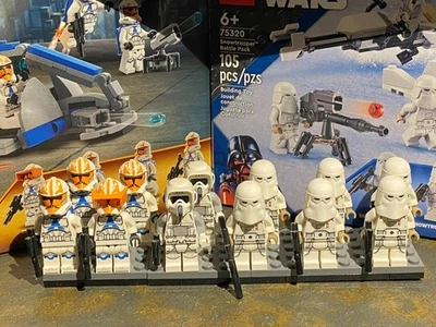 LEGO Star Wars 12 figuras de soldados: 8 soldados de nieve 75320; 4 soldados clon 75359 Foto 1 de 4
