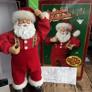 Jingle Bell Rock Santa 1998 With Box EUC Vintage Dancing Santa - Bild 1 von 4
