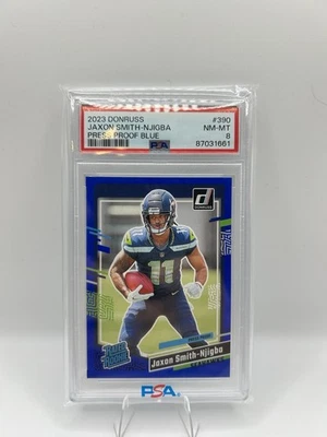 2023 Panini Donruss - Jaxon Smith-Njigba #390 Press Proof Blue (RC) - Image 1 of 2