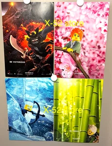 Lego Ninjago 8 movie poster lot 11.5x17 jackie chan dave franco fred armisen - Picture 1 of 10