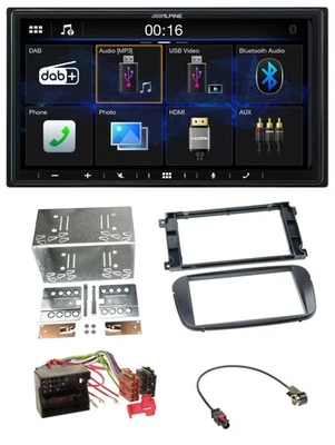 Alpine Bluetooth 2DIN MP3 DAB USB Autoradio für Ford C-Max Galaxy Focus ab 2007 - Bild 1 von 4