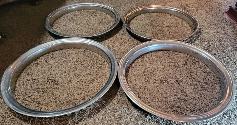 Set (4) GM 1988-2002 Chevy GMC 2500 3500 Pickup Truck Van 16" Trim Rings - Image 1 of 4