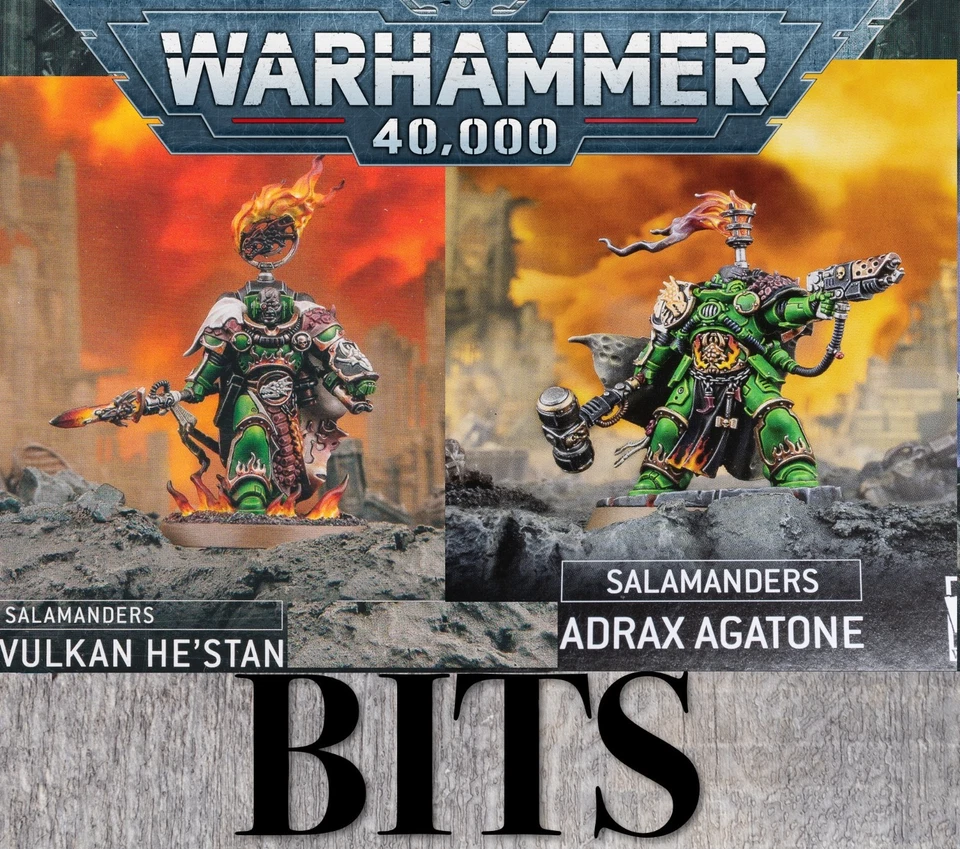 Warhammer 40k Salamandra Marina VOLCÁN HE'STAN ADRAX ACTUALIZACIÓN AGATONE BITS Foto 1 de 1