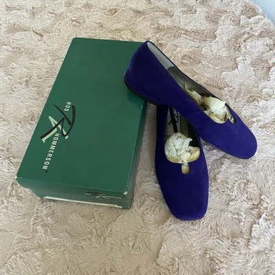 Ros Hommerson Chloe Mujer 9M Púrpura Gamuza Pisos Sin Cordones Foto 1 de 4