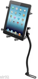 RAM X-Grip Vehicle No-Drill Mount fits iPad, Other 10" Tablets w/Heavy Duty Case - Picture 1 of 6