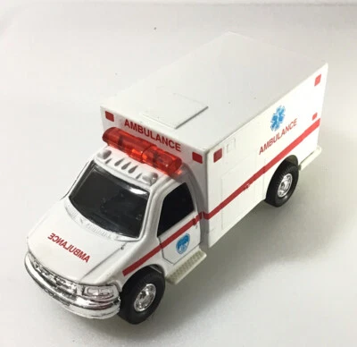 Schylling Pull Back DieCast Metal Vehicle RESCUE AMBULANCE Working - Image 1 of 4