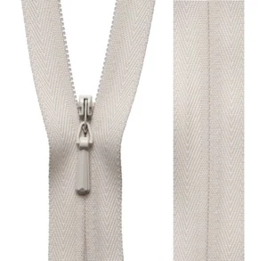 Mushroom YKK Concealed Zip Invisible Zip Closed End (20cm23cm41cm56cm) - Picture 1 of 1