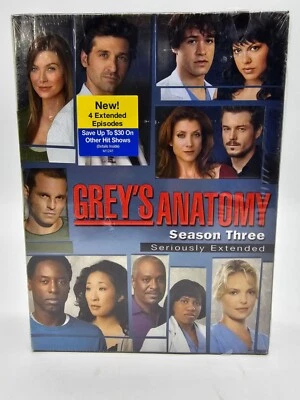 GREY'S ANATOMY - The Complete Third 3 Three Season DVD NEW/SEALED - Image 1 of 4