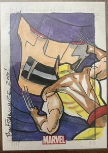 Heroes and Villains Marvel SketchaFEX 1/1 Jerry The Franchize Sketch Wolverine - Picture 1 of 2