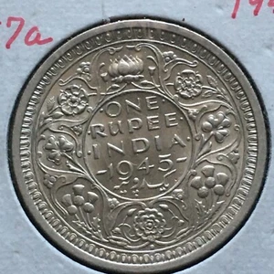 India-British 1945B Rupee UNC A377 - Picture 1 of 2