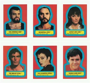 1978 Topps SUPERMAN : The Movie - Series 2 - Complete 6 Sticker Card Set - NM - Picture 1 of 13