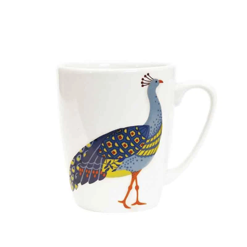 Churchill Queens Mug Coffee China Tea Cup 400ml Peacocks Oak Paradise Birds  - Image 1 of 1