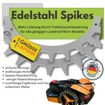 5M ENERGY Punte per Robot Tagliaerba Worx Landroid L e Vision Acciaio Inox ✅ Accessori Robot Rasaerba