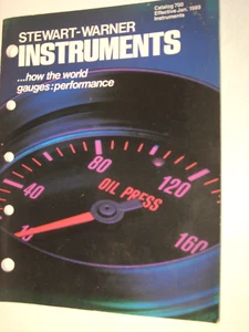 New 1989 Stewart Warner Instruments Catalog, 33 pages - Bild 1 von 2