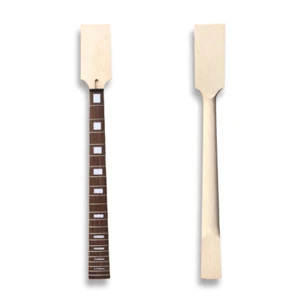 22 Fret 34 Inch Bass Guitar Neck Rosewood Fretboard Block Inlay DIY Paddle Head - Picture 1 of 7