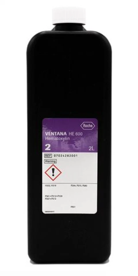 Hematoxilina Roche Ventana HE 600 2 - 2 litros - OpenBox - Nunca usada Foto 1 de 4