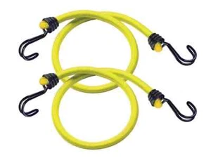 Wire Bungee 3022EURDAT Twin Wire Bungee Cord 100cm Yellow 2 Piece MLK3022E - Picture 1 of 2