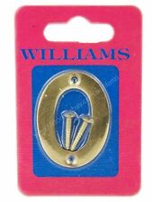 Williams Brass Screw On Sign Number 0 10200