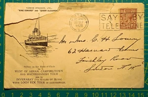 Großbritannien Brief 1926, Turbinendampfer LTD, KING EDWARD & QUEEN ALEXANDRA, gebraucht - Bild 1 von 8