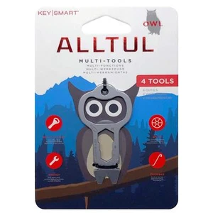 KeySmart Alltul Multi-tool Owl for Keyring & Wallet Stainless Steel - Picture 1 of 6
