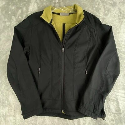 Chaqueta REI para mujer mediana negra cremallera completa forrada de vellón suave Shell Gorp exterior Foto 1 de 4