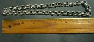 Vintage necklace-chain-aluminum 16 inches - #I280 - Picture 1 of 2