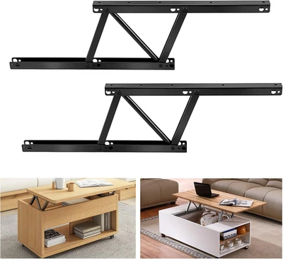 2 Pçs Dobradiça de Mesa de Café Dobrável, Mesa de Café Elevatória Top Hardware, Aba - Imagem 1 de 4