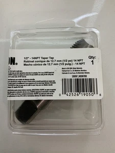 IRWIN HANSON 1905P CARBON STEEL HIGH QUALITY 1/2" X14NPT PIPE THREAD CUTTING TAP - Picture 1 of 3