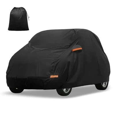 For Smart Fortwo 2007-2019 Waterproof Car Cover All Weather with Door Zipper Foto 1 de 4