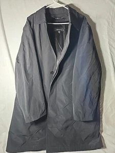 Claiborne Mens Winter Dress Coat Removable Liner Solid Black Size 44R  - Picture 1 of 9