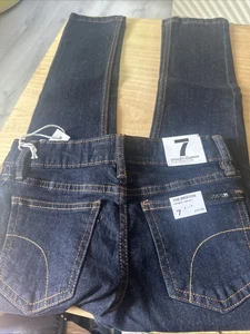 Pantalones de mezclilla elásticos rectos + estrechos Joe's Kids The Brixton azul enjuague talla 7 - Imagen 1 de 3