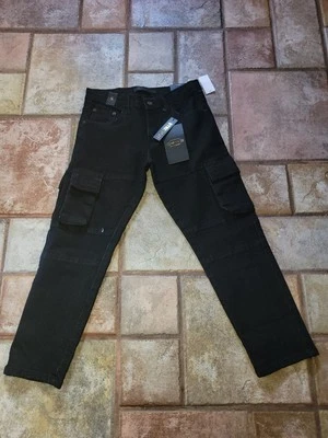 Pantalones de mezclilla elásticos negros de pierna recta talla 8 GS-115 para niños nuevos con etiquetas Foto 1 de 4