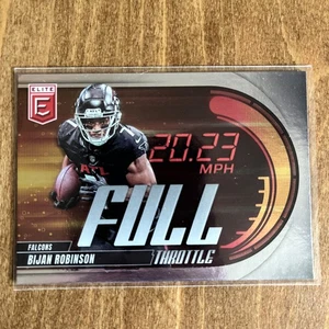 Bijan Robinson Full Throttle 2025 Panini Donruss Elite Atlanta Falcons - Picture 1 of 2