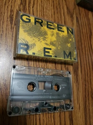 R.E.M. Green Cassette Tape 1988 Warner Bros. Records G+/EX Condition  - Image 1 of 4
