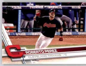 2017 Topps Series 2 Roberto Perez Base Card MLB PWE Set Break Indians #419 - Picture 1 of 2