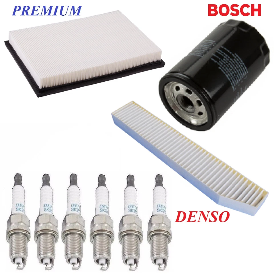 Tune Up Kit Air Oil Filters Spark Plugs For JEEP GRAND CHEROKEE V6; 3.7L 2006 - Image 1 of 1