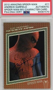 Andrew Garfield 2012 The Amazing Spider-Man Character Card #C1 Autograph PSA/DNA - Picture 1 of 2