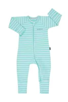Bonds Baby Long Sleeve Zip Wondersuit Romper sizes 00 2 Colour Mint Stripes - image 1 of 2
